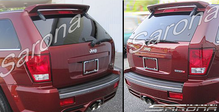 2005 2006 Cherokee grand jeep rear spoiler #4