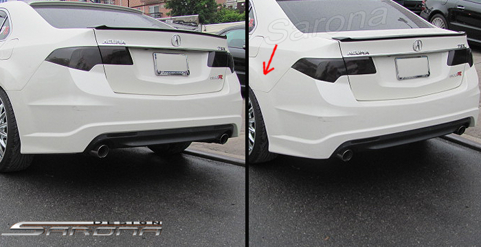 Custom Acura Tsx Rear Bumper Sarona