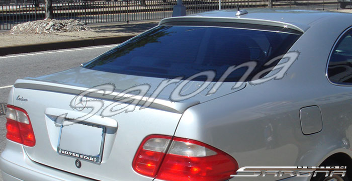 thumbnail image 2 of SpoilerKing Rear Roof Wing Window Spoiler 284R – For Mercedes-Benz W208 CLK (1998-2002), Unpainted Flat Black 2 of 4