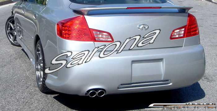 Custom Infiniti G35 Sedan Rear Bumper 2003 2006 560 00 Part If 005 Rb