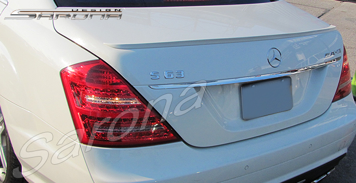 SCITOO Matte Black Rear Spoiler Wing For Mercedes W221 S-Class 2007-2013 – Fits S550, S600, S63, S65, ABS Plastic, Aerodynamic Design