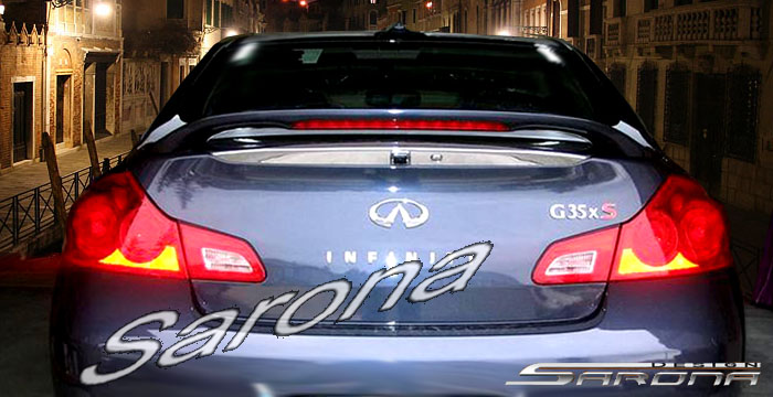 Custom Infiniti G35 Sedan Trunk Wing Sarona