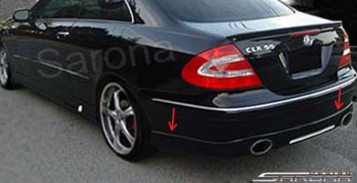 Custom Mercedes Clk Coupe Rear Add On Lip 2003 2009 340 00 Part Mb 023 Ra