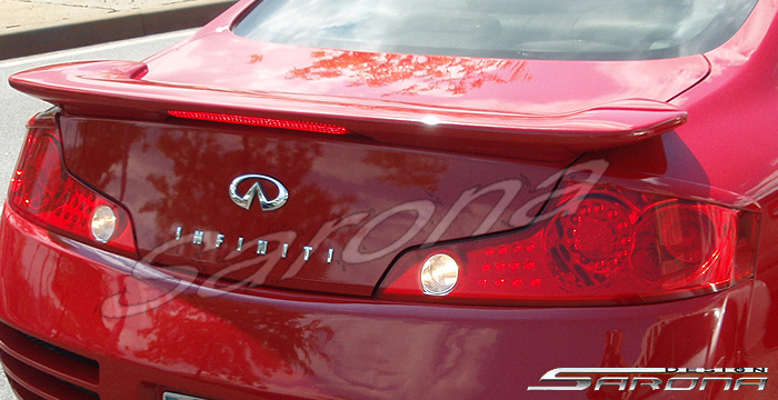 Custom Infiniti G35 Coupe 2005 Trunk Wing Sarona