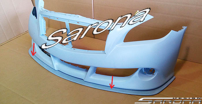 Custom Infiniti M37 Sedan Front Add On Lip 2011 2014