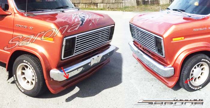 Custom Ford Econoline Van All Styles Front Add On Lip