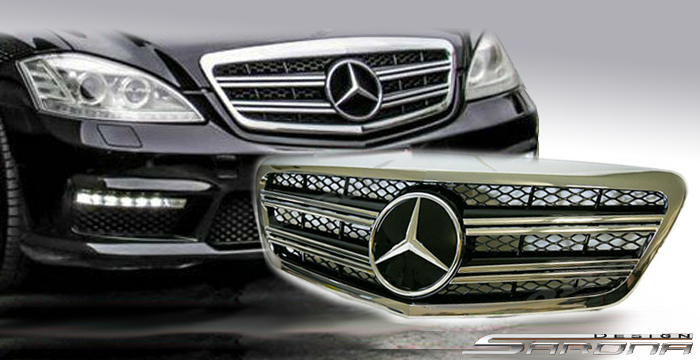 CALANDRE GRILL pour Mercedes w221 classe s FRONT GRILL AMG Noir s65 s63 s55