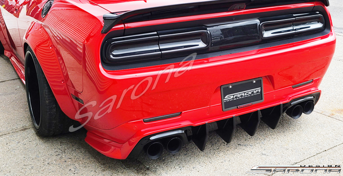 Custom Dodge Challenger All Rear Lip/Diffuser - Sarona