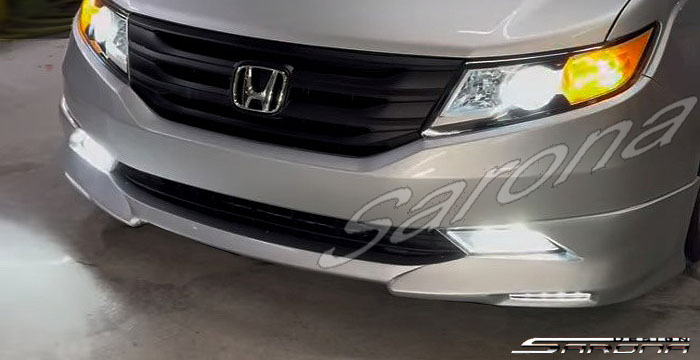 Advancetuning STL Style Unpainted Black PU Front Bumper Lip For 2018-2020 Honda Odyssey