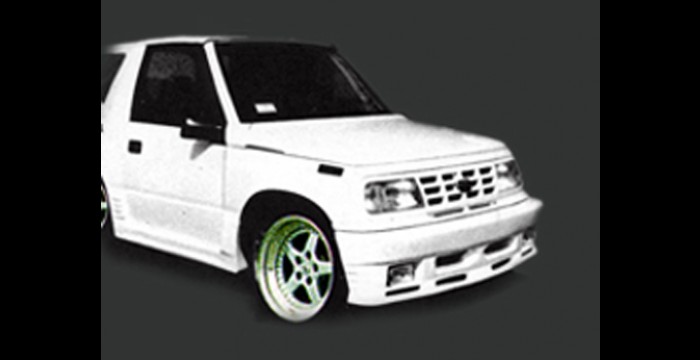 A1-SS Front & Rear Upholstery Kit – 1989-1998 Suzuki Sidekick – Black Vinyl With White Trim