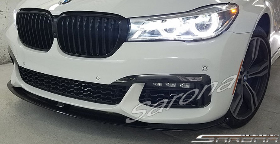 Custom BMW 7 Series  Sedan Front Lip/Splitter (2016 - 2019) - $299.00 (Part #BM-088-FA)